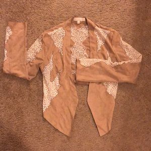 Tan Crop Jacket